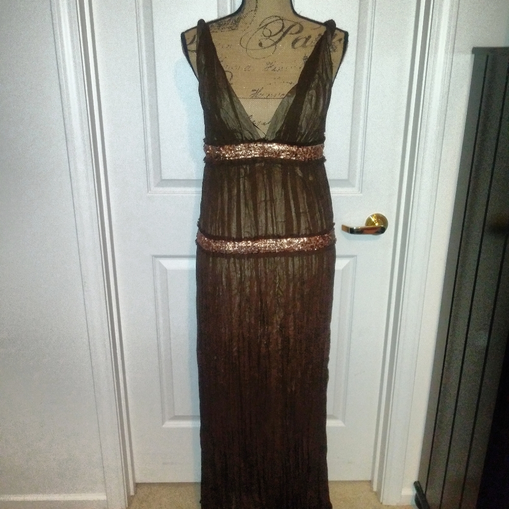 (NWT) Flattering ABS crinkle maxi